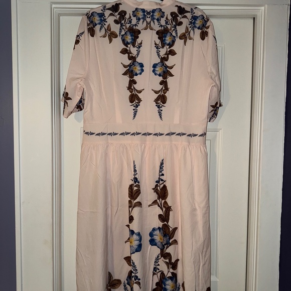 NWOT Women's Floral Print Vintage Dress - Picture 6 of 6